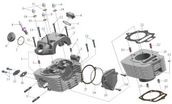  Головка цилиндра для двигателя 170FMN (RC300-GY8B Bros / Booster)