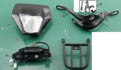  Фара для мотоцикла Racer TRZ / TRZ140E