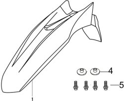  Крыло переднее для мотоцикла Racer RC300-GY8V XSR