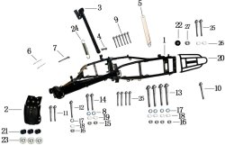  Рама для мотоцикла Racer RC300-GY8B BOOSTER