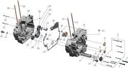  Картер 166FMM (CB250) для мотоцикла Racer RC250GY-C2K K2, RC250CK-A Triumph