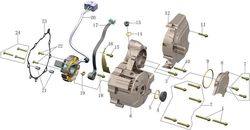  Генератор 166FMM (CB250) для мотоцикла Racer RC250GY-C2K K2, RC250CK-A Triumph