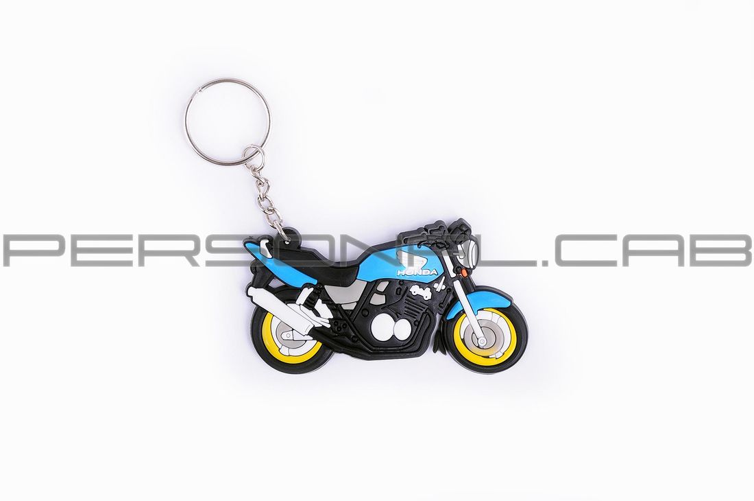 Брелок резиновый байк HONDA (синий) (#YSK013)