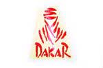 Наклейка логотип DAKAR (9x11см, красная) (#HCT20011)