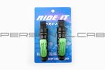 Подножки пассажирские (mod:monster energy) (зеленые) RIDE IT